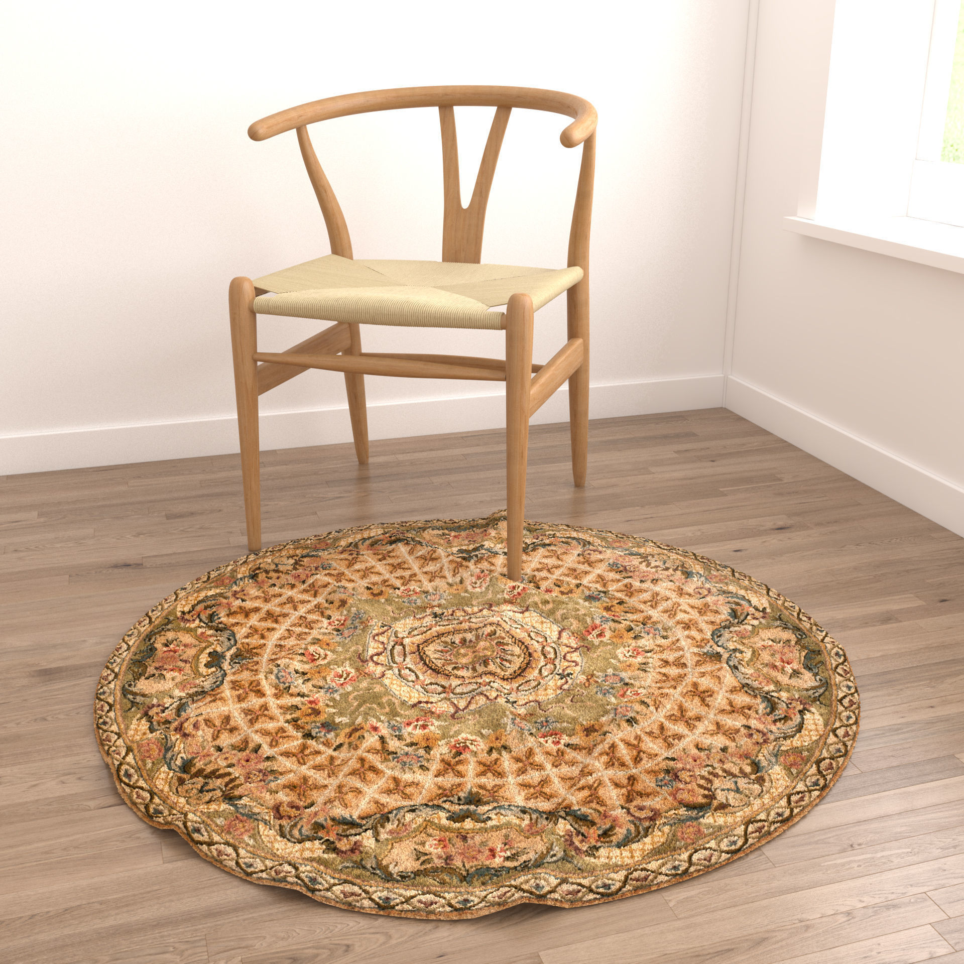 Rugs No 746 Low-poly 3D model_4