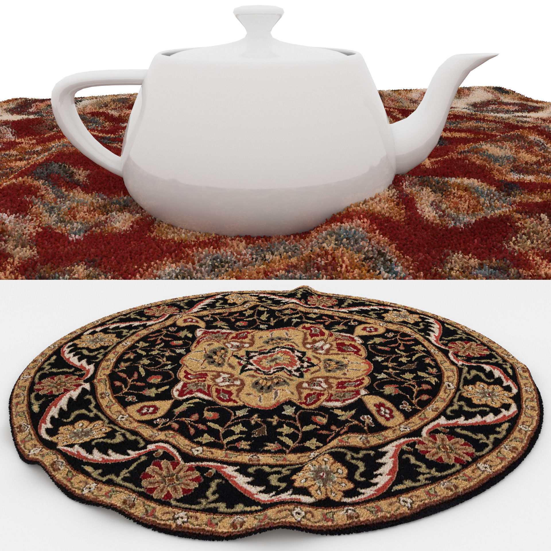 Rugs No 746 Low-poly 3D model_1