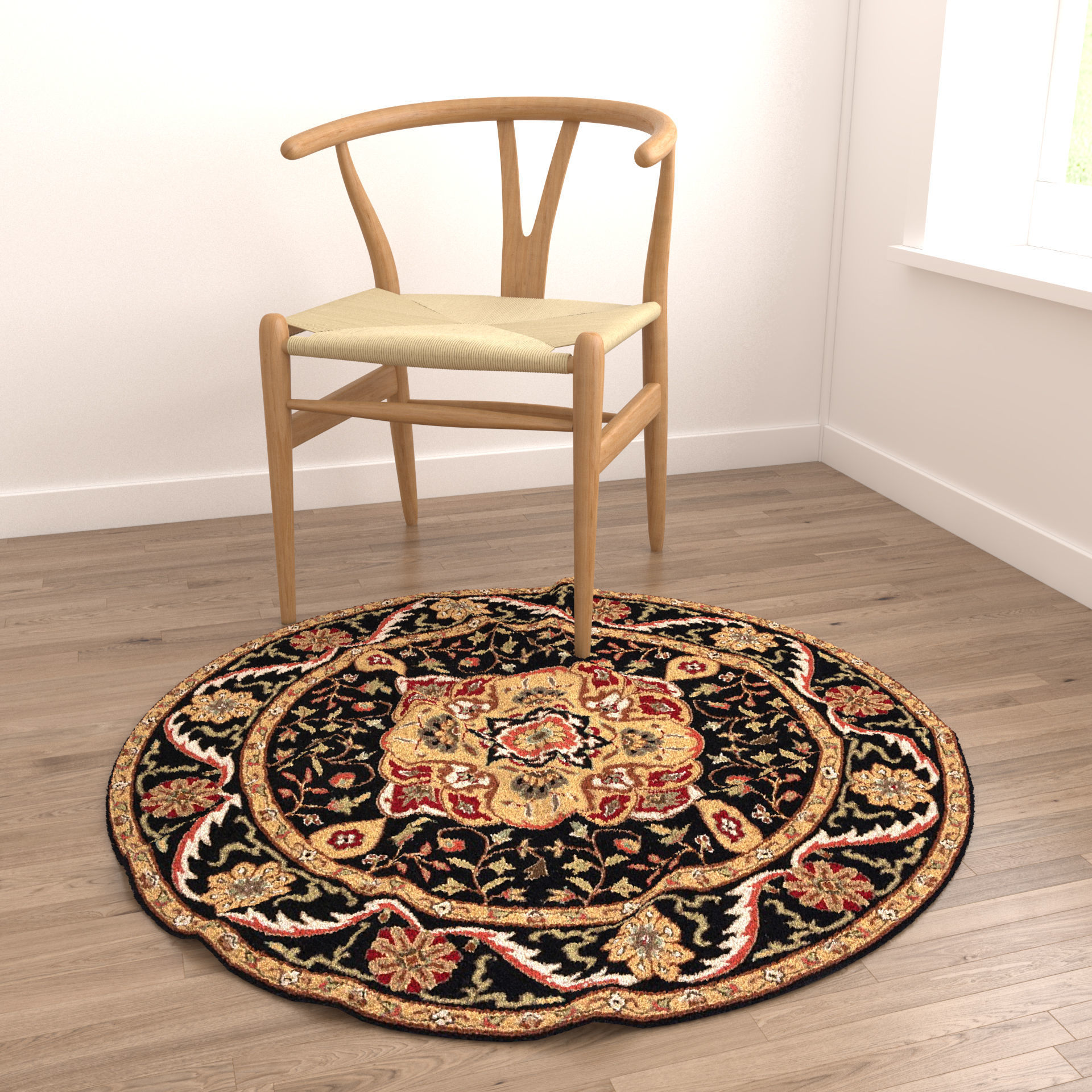 Rugs No 746 Low-poly 3D model_3
