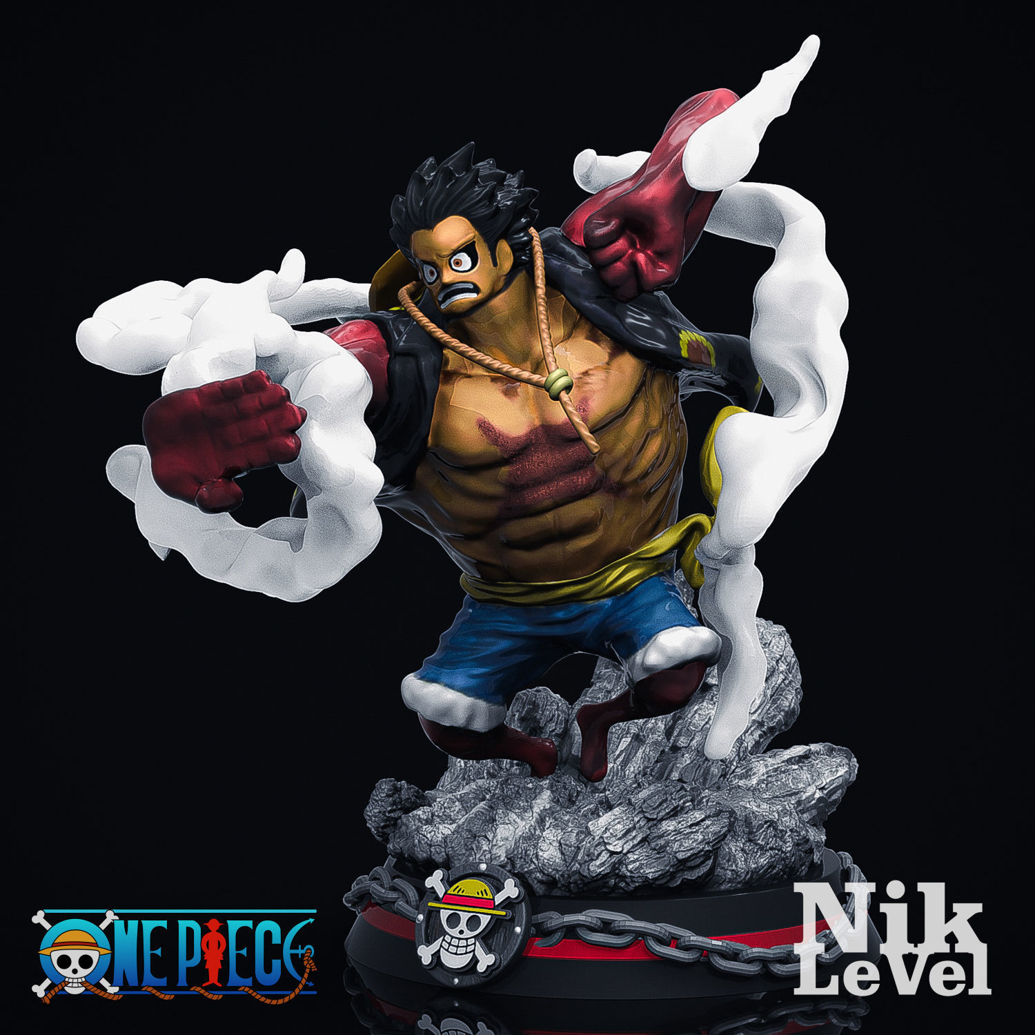 Luffy Gear 4 Kong 3D Printable 3D print model_3