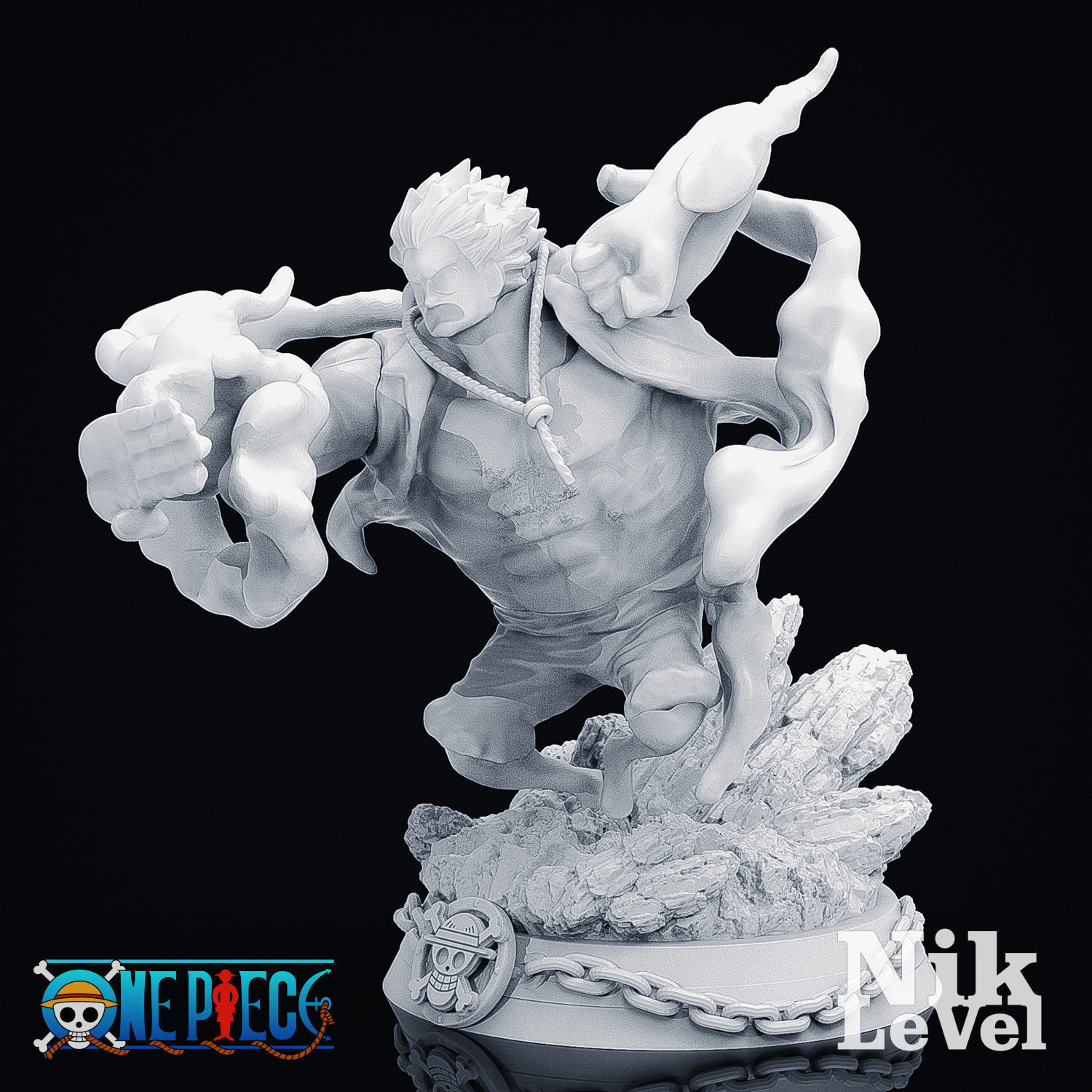 Luffy Gear 4 Kong 3D Printable 3D print model_17