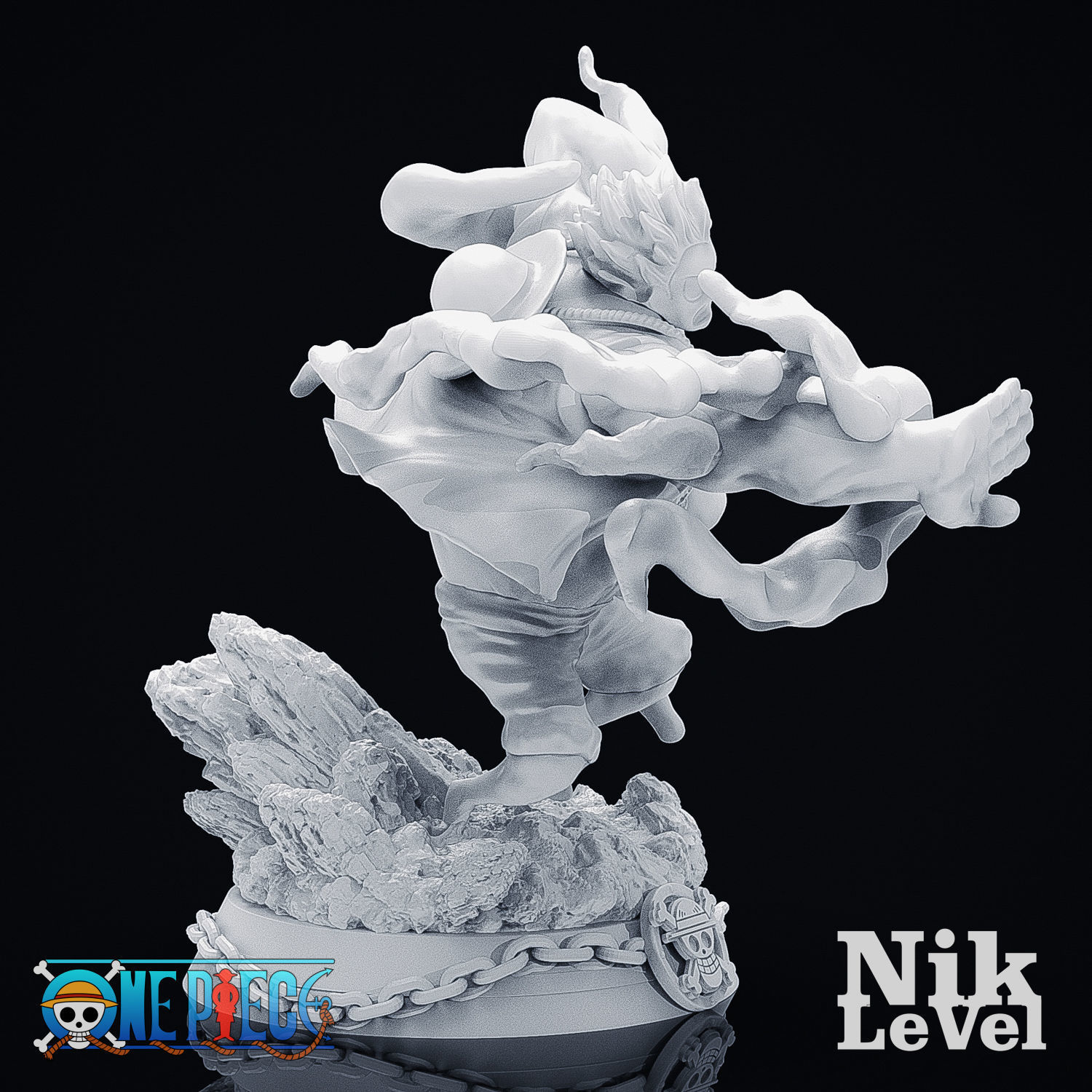 Luffy Gear 4 Kong 3D Printable 3D print model_14