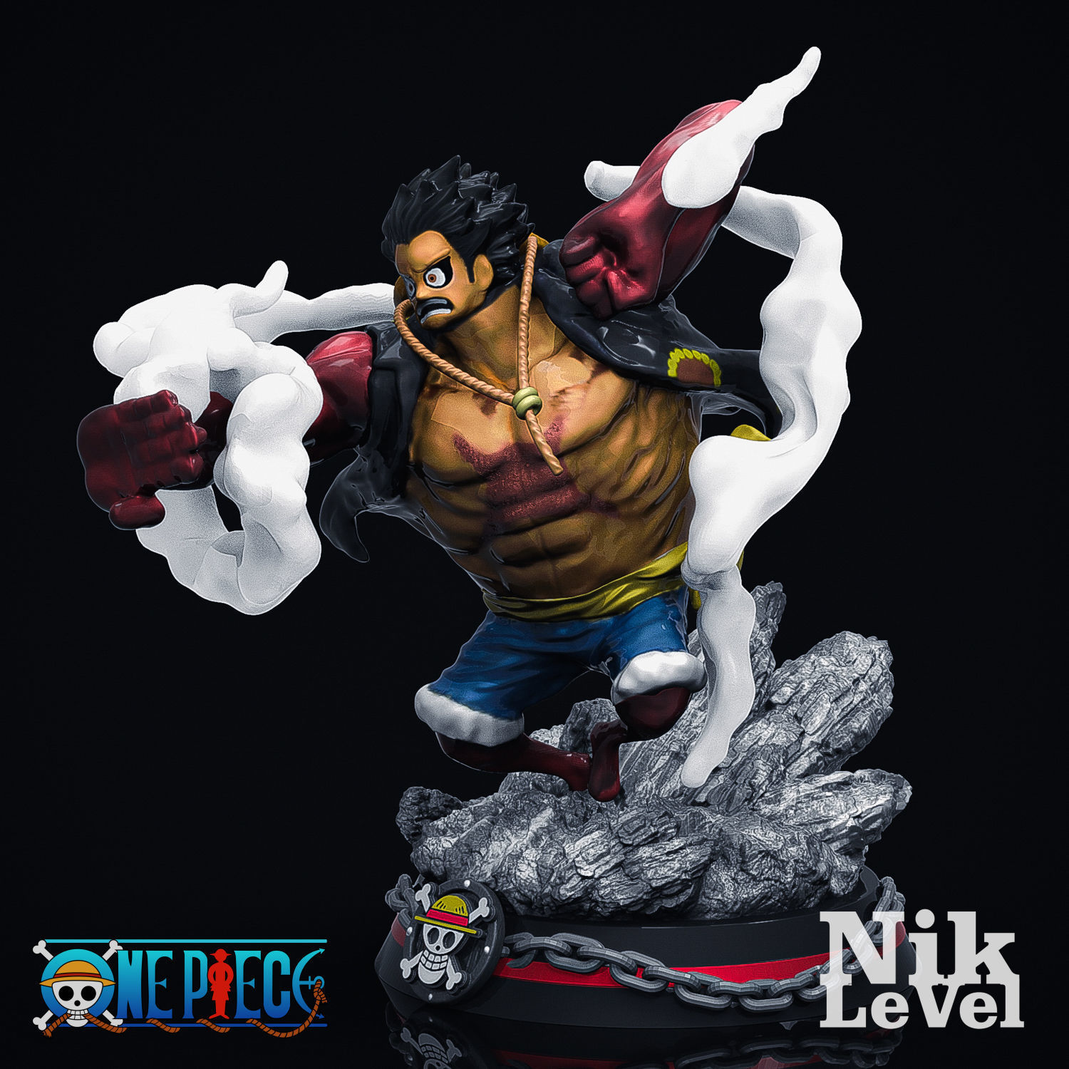 Luffy Gear 4 Kong 3D Printable 3D print model_8
