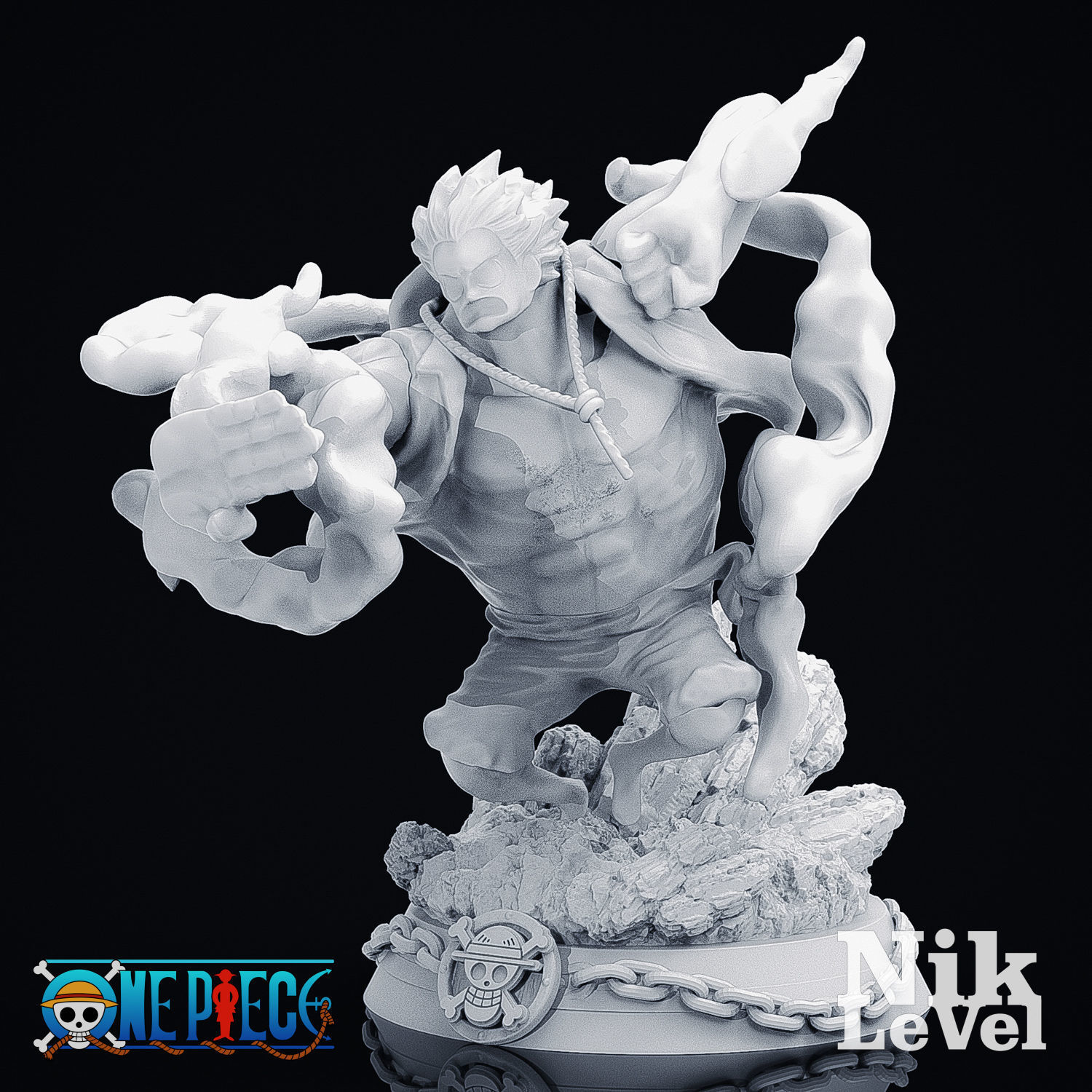 Luffy Gear 4 Kong 3D Printable 3D print model_12