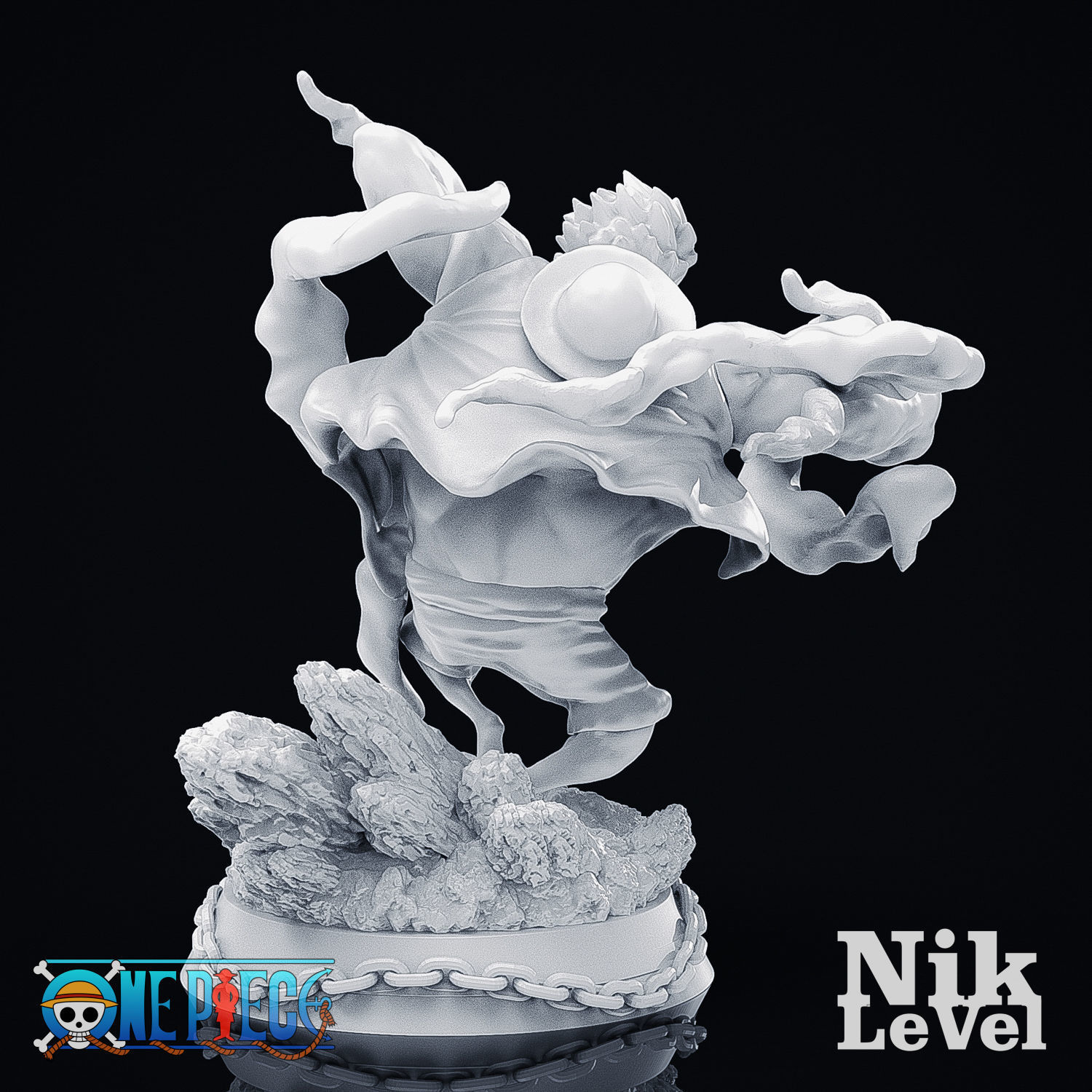 Luffy Gear 4 Kong 3D Printable 3D print model_15