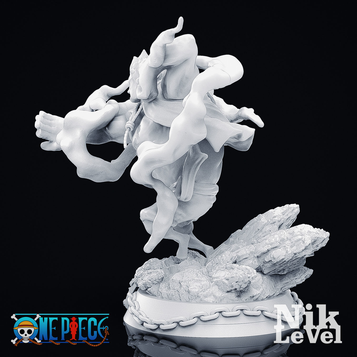 Luffy Gear 4 Kong 3D Printable 3D print model_18