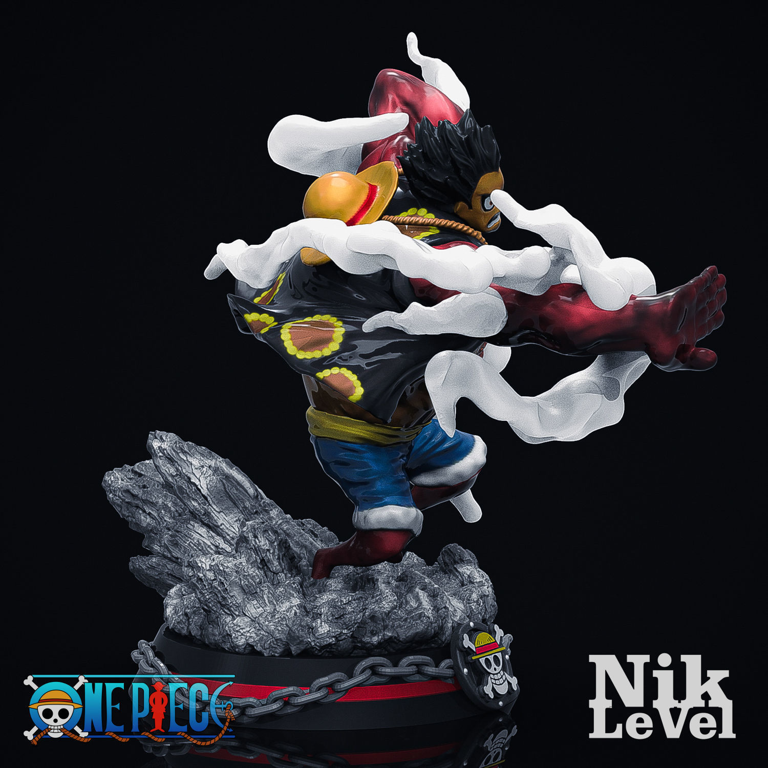 Luffy Gear 4 Kong 3D Printable 3D print model_5