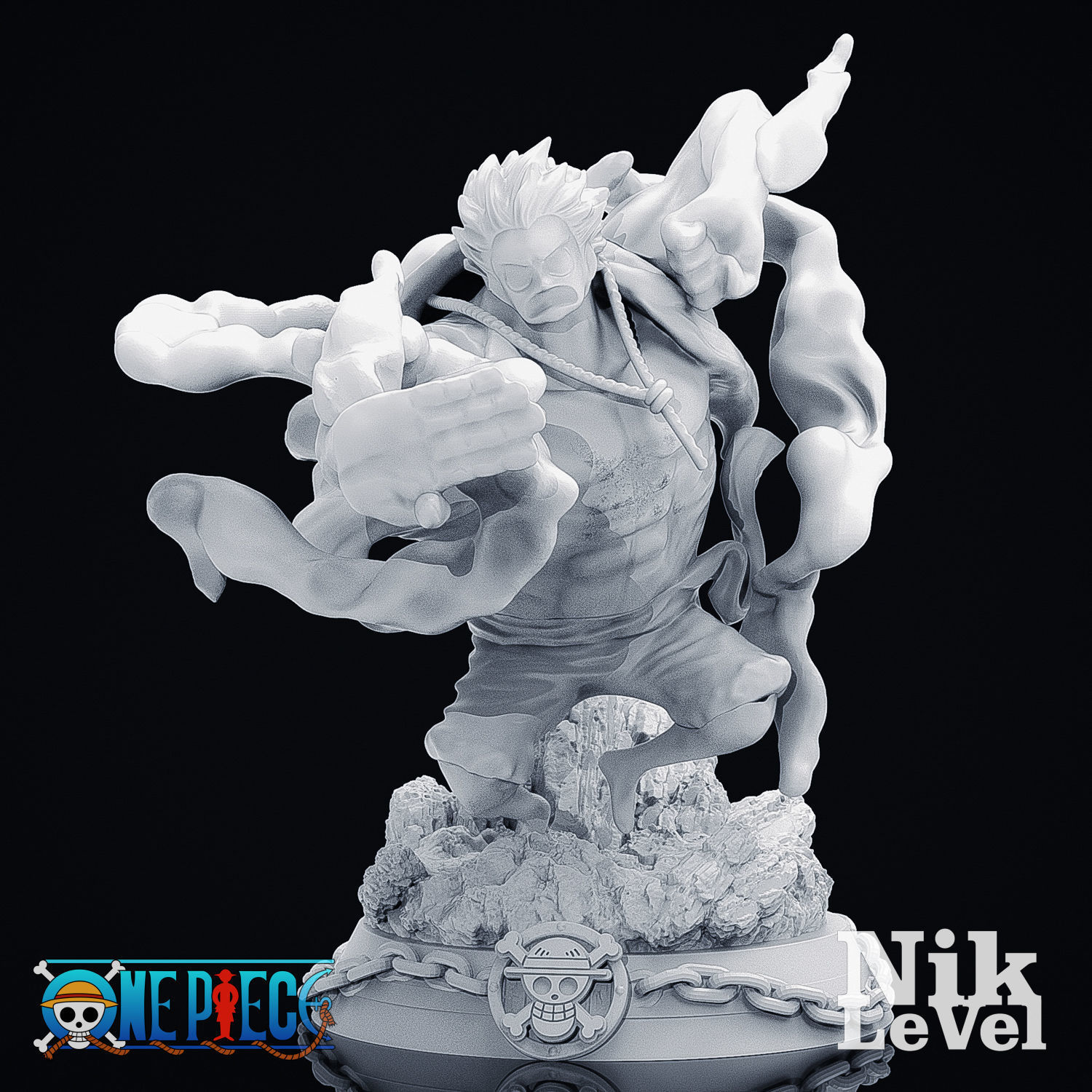 Luffy Gear 4 Kong 3D Printable 3D print model_13