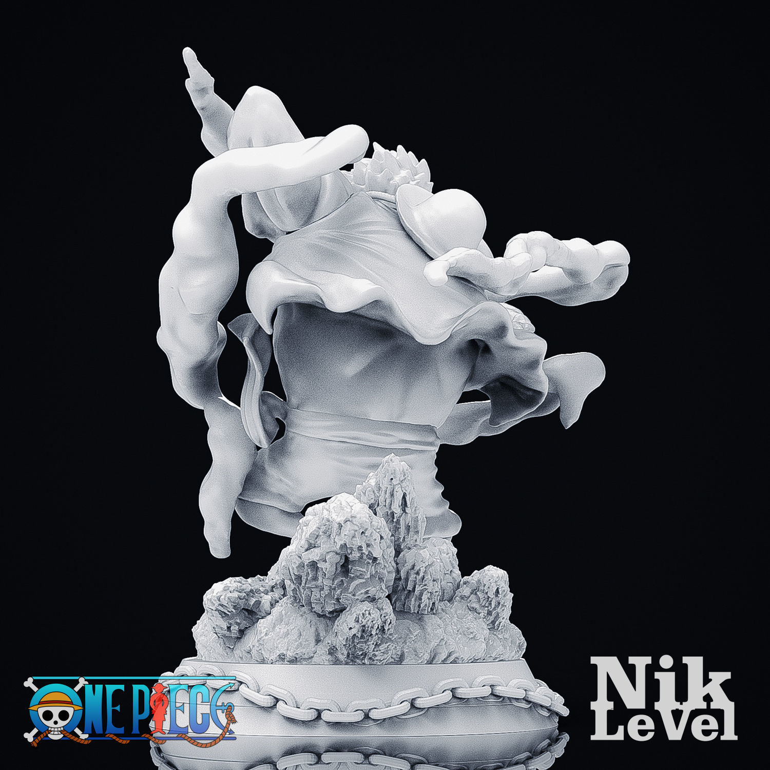 Luffy Gear 4 Kong 3D Printable 3D print model_19