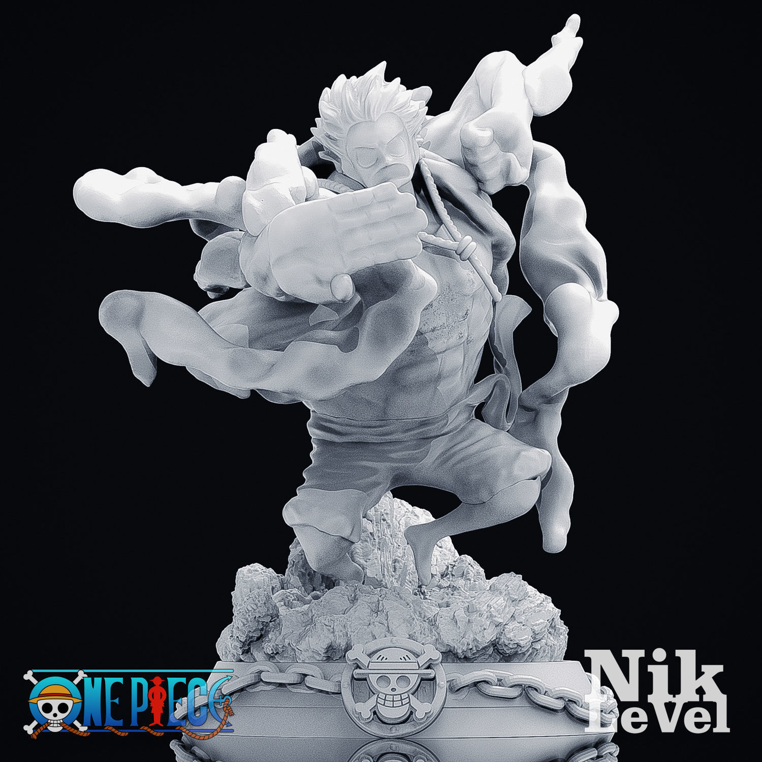 Luffy Gear 4 Kong 3D Printable 3D print model_20