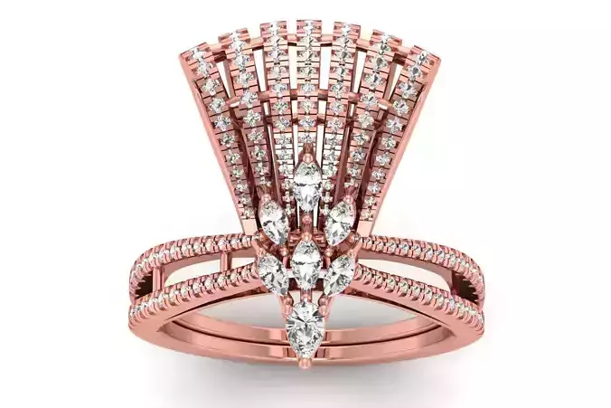 Solitaire Wedding  Women Rings 3D print model