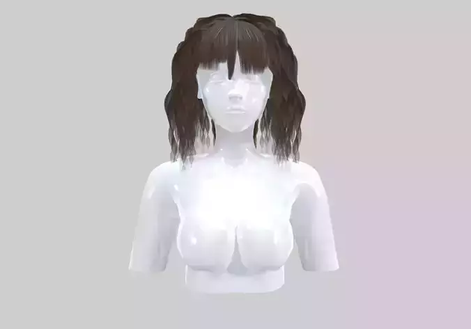 Wavy Bangs Hairstyle 