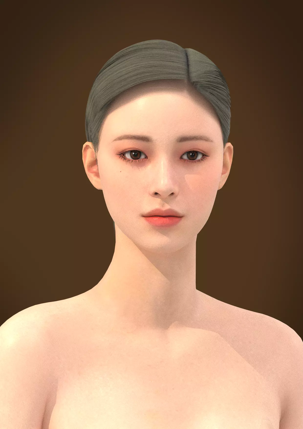 Short hair 017-FV2 for Yuna-FV2 3D model from 3DClo Software 3D model_0