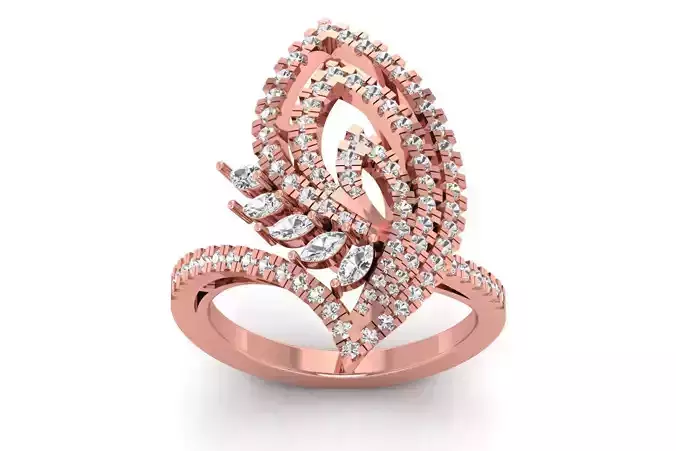 Solitaire Women Wedding Engagement Marquise Diamond Ring