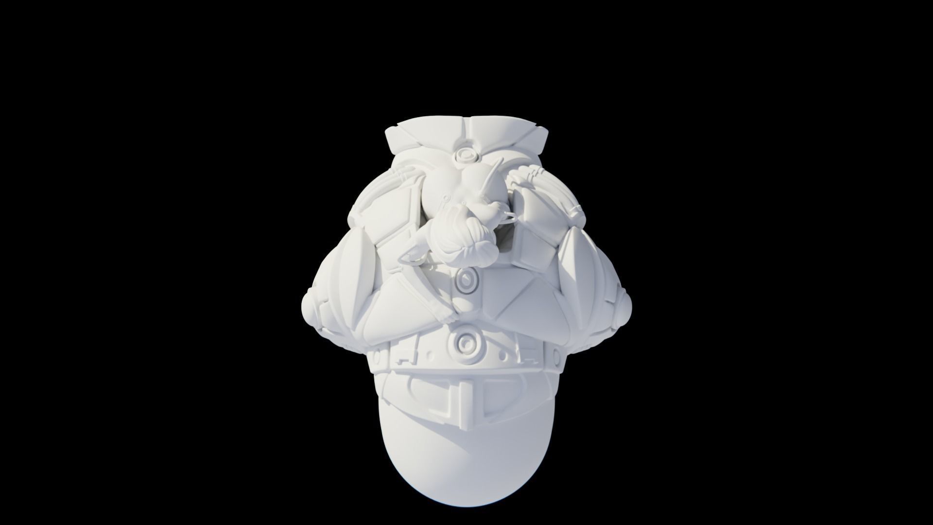 Mech Girl Pinup 3D Print 3D print model_4