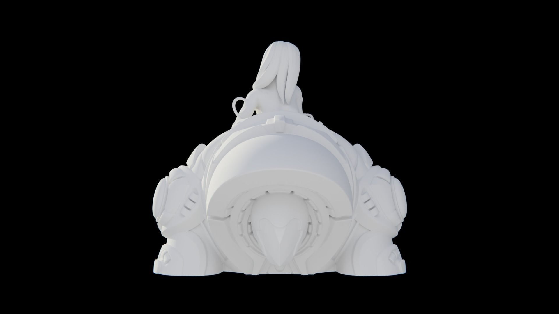 Mech Girl Pinup 3D Print 3D print model_3