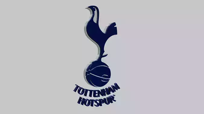 Tottenham Hotspur Logo 3D Low-poly 3D model