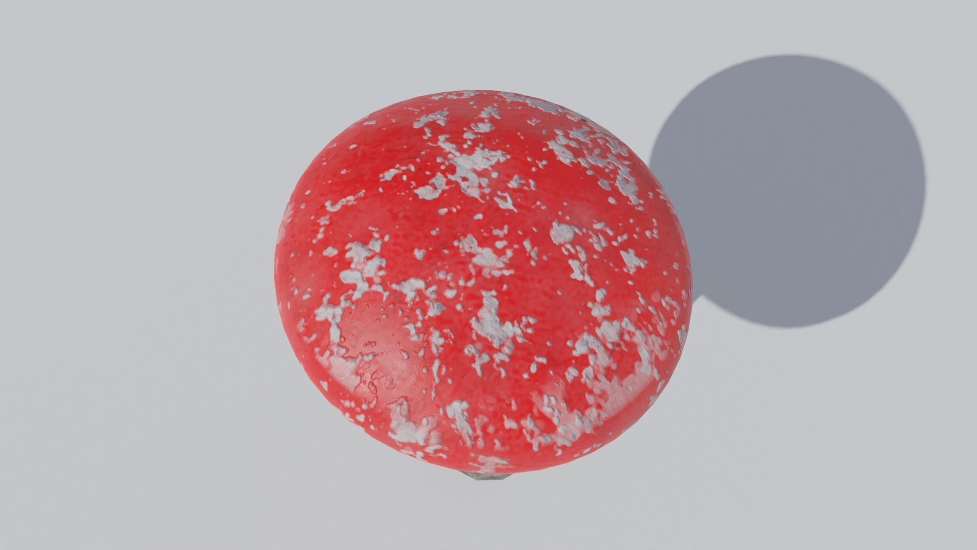 Fantasy Red Mushroom with 4K Textures 3D model_8