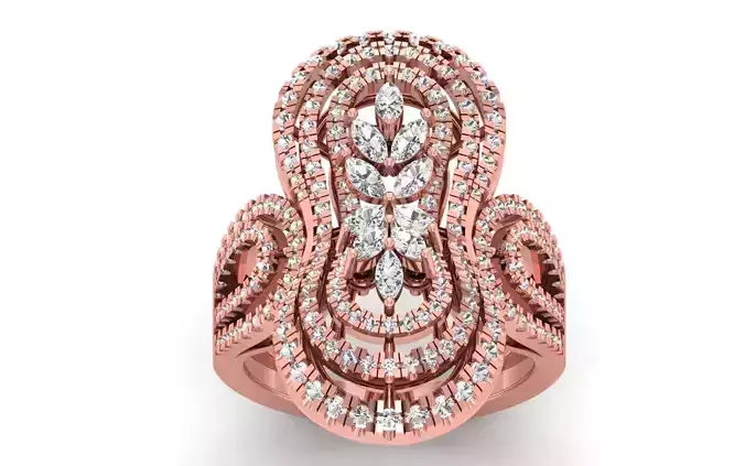 Solitaire Women Wedding Engagement Marquise Diamond Bridal Ring