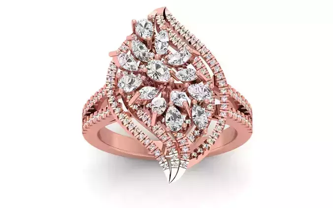 Solitaire Women Wedding Engagement Marquise Diamond Bridal Ring
