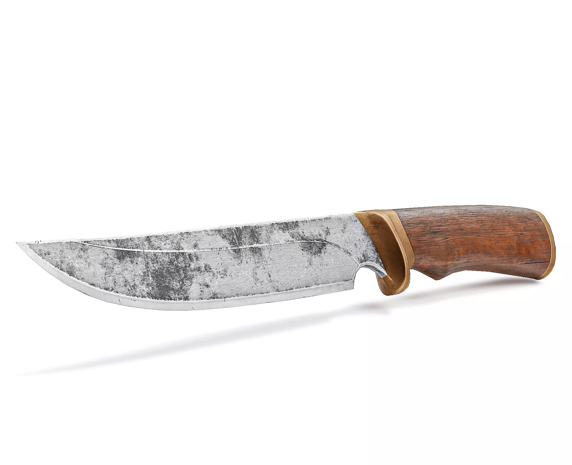 PBR crafted melee weapon hunting knife er1 Low-poly 3D model_0