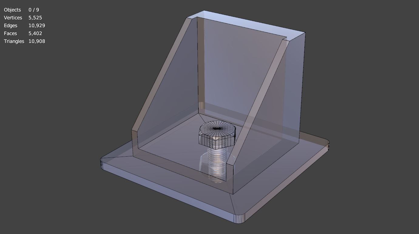 Lug Support 3D Model Low-poly 3D model 3D model_9