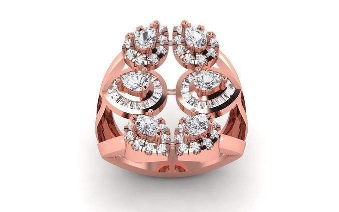 Solitaire Wedding Engagement Women Pear Diamond Ring 3D print model