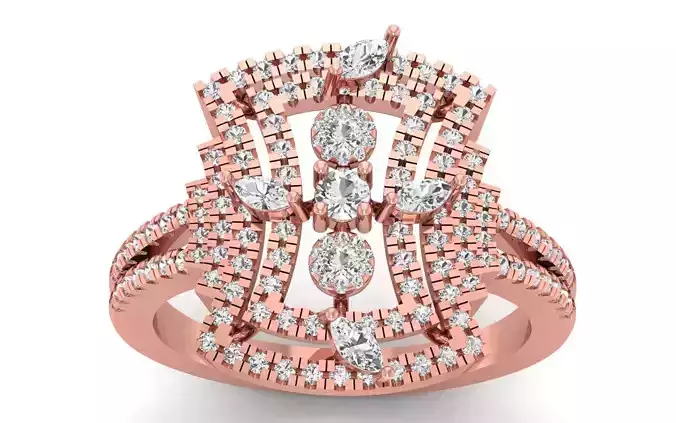 Solitaire Wedding Engagement Women Marquise Diamond Bridal Ring
