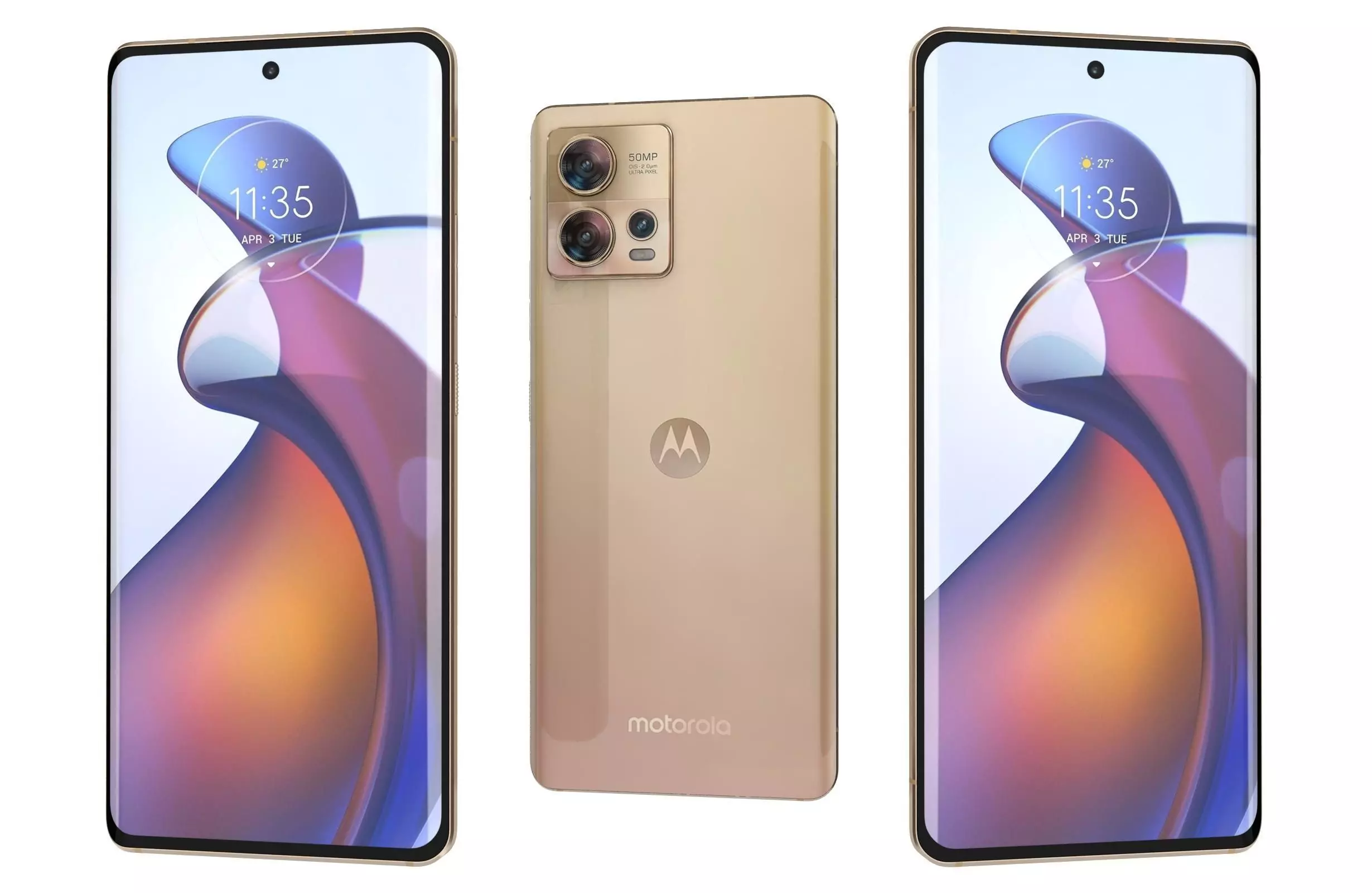 Motorola Edge 30 Fusion Gold 3D model_0