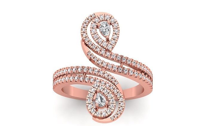 Solitaire Wedding  Women Ring 3D print model