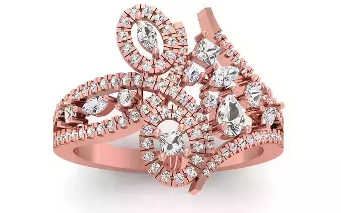Solitaire Wedding Engagement Women Marquise Diamond Bridal Ring