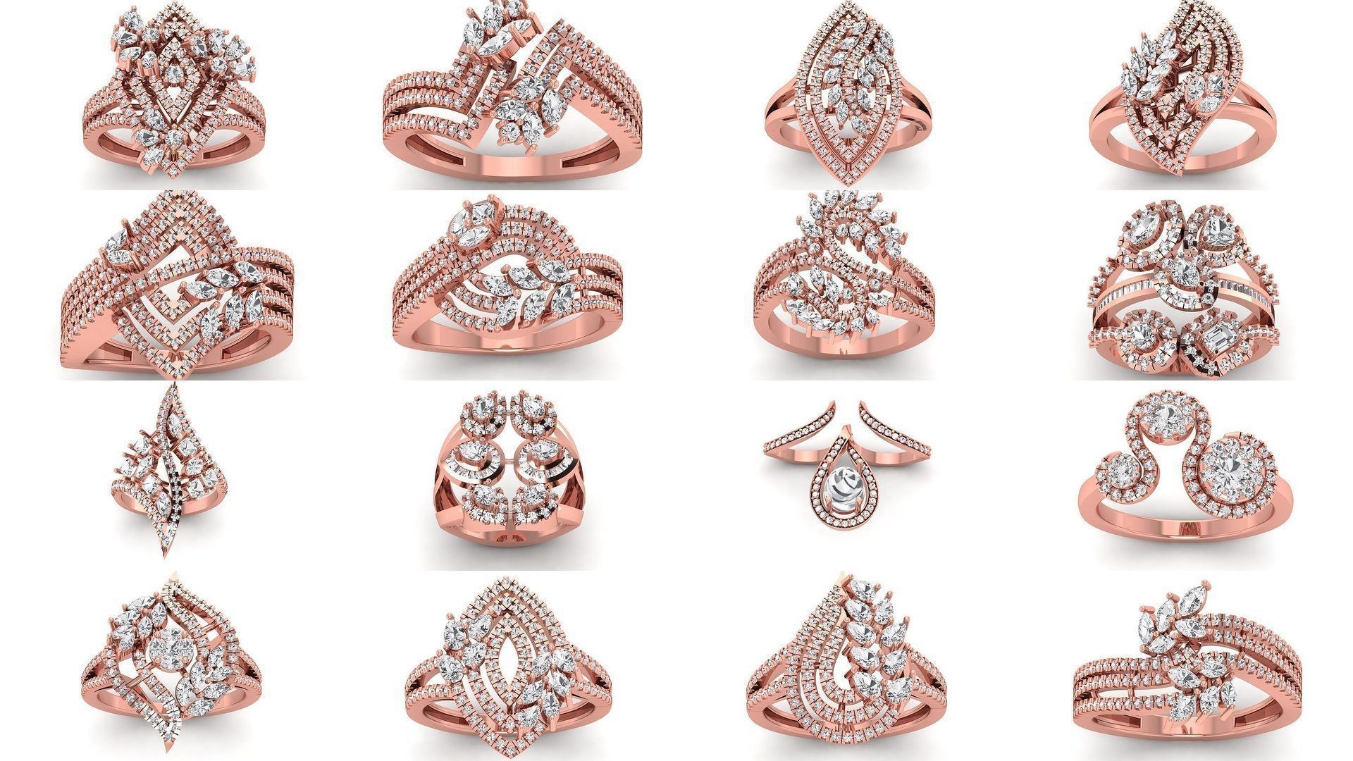 92 Solitaire Wedding Engagement Women Rings Collection _3
