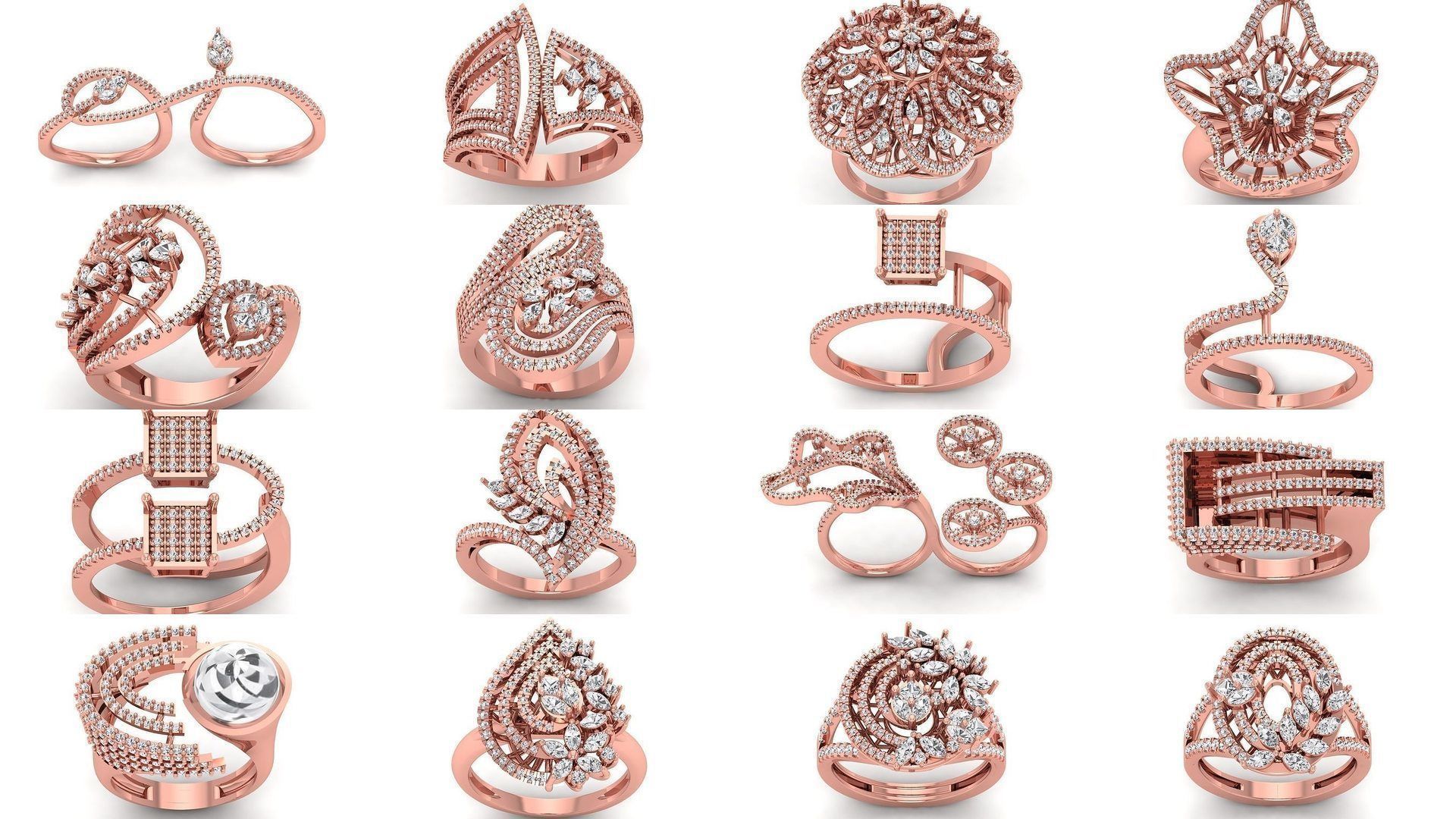 92 Solitaire Wedding Engagement Women Rings Collection _1