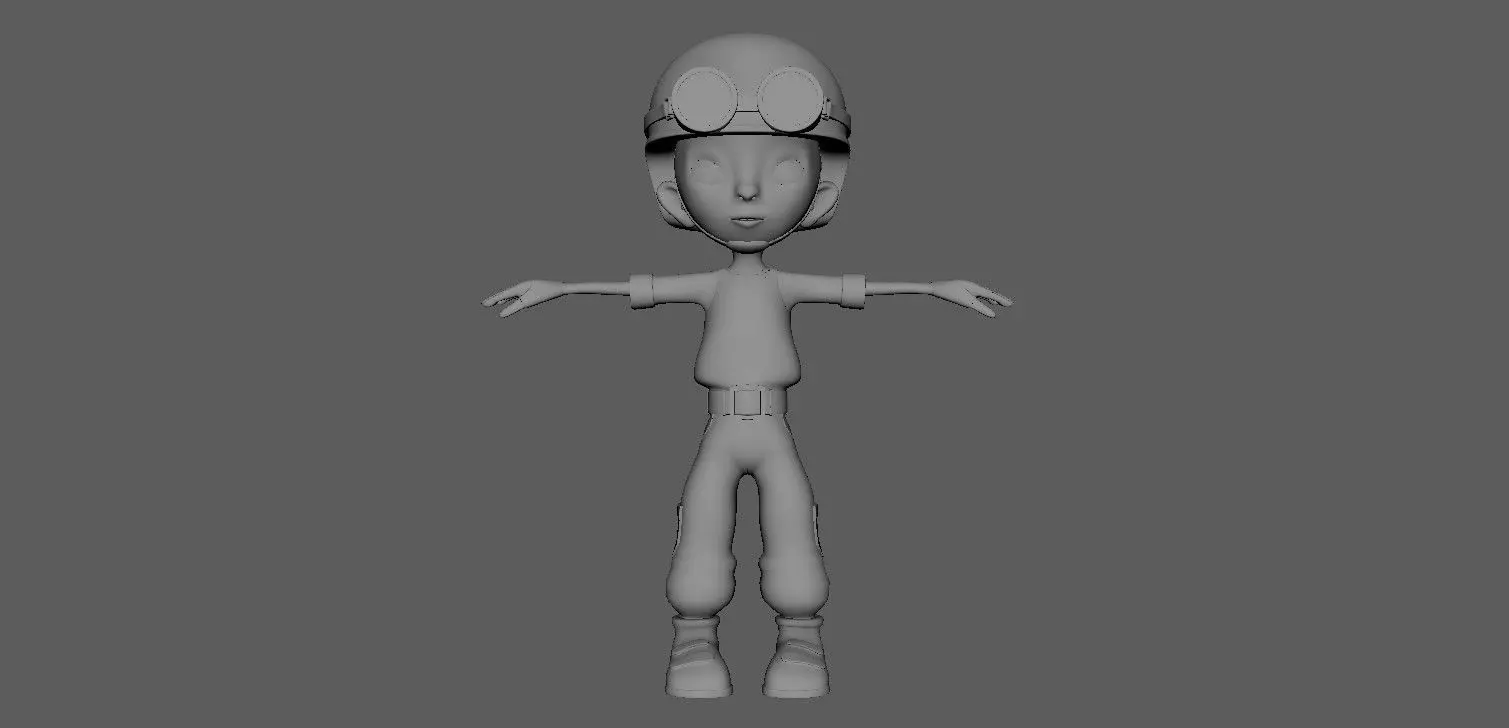 little pilot Free 3D model