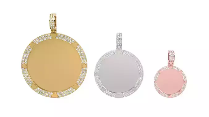 Picture pendant 1-2 inch N 77