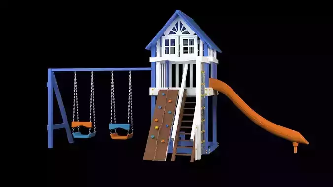 Slide Climber Playground  3D model