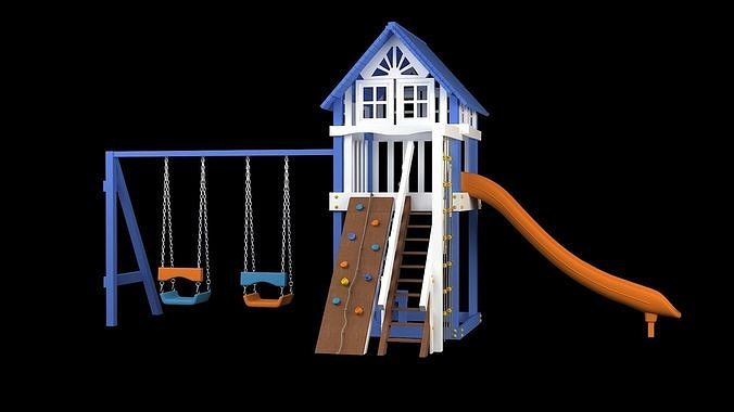 Slide Climber Playground  3D model