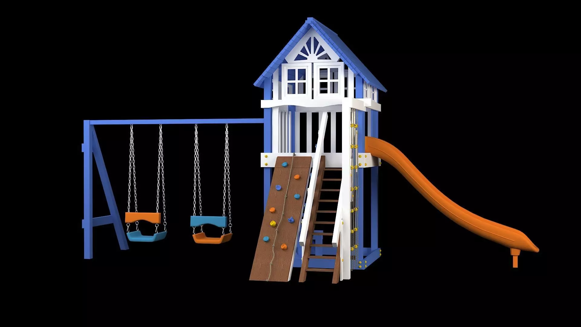 Slide Climber Playground  3D model_0