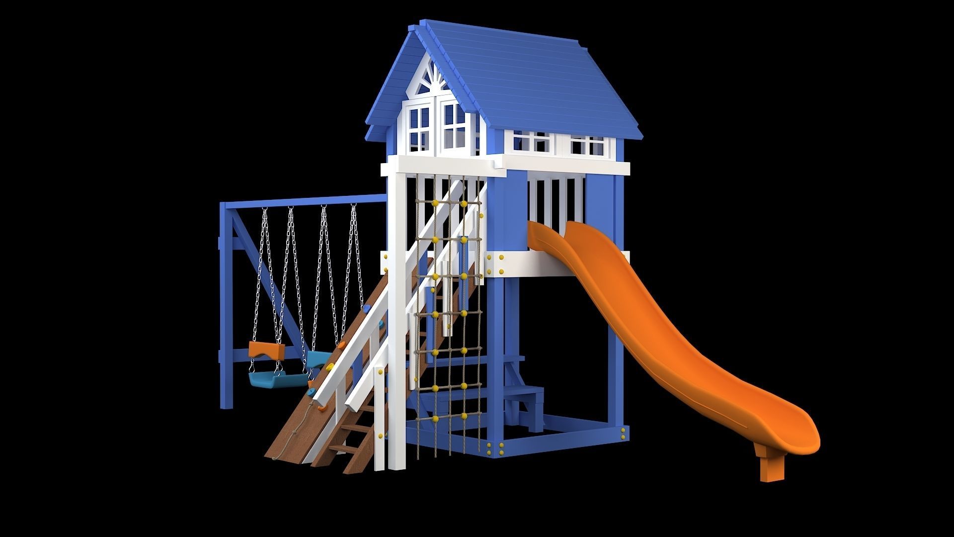 Slide Climber Playground  3D model_1
