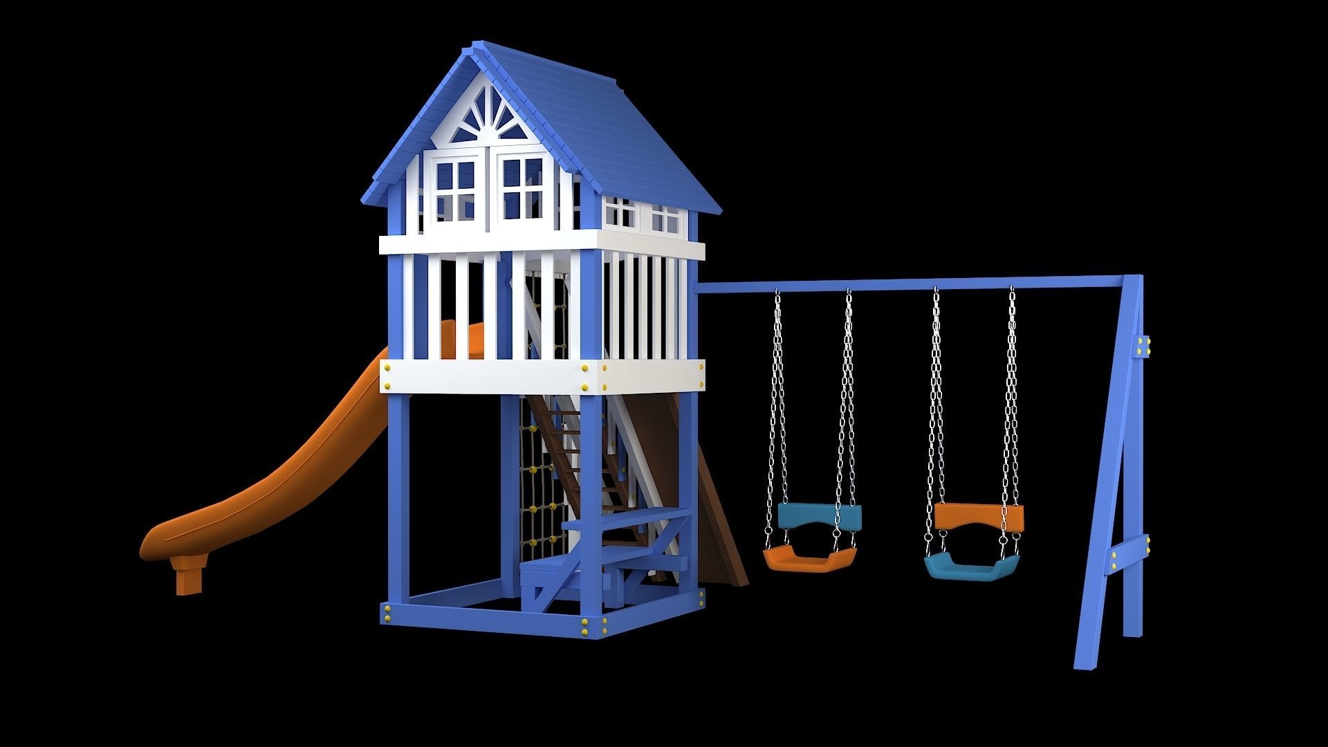 Slide Climber Playground  3D model_3