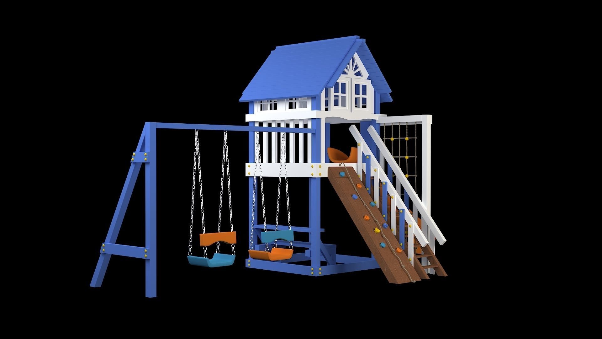 Slide Climber Playground  3D model_4