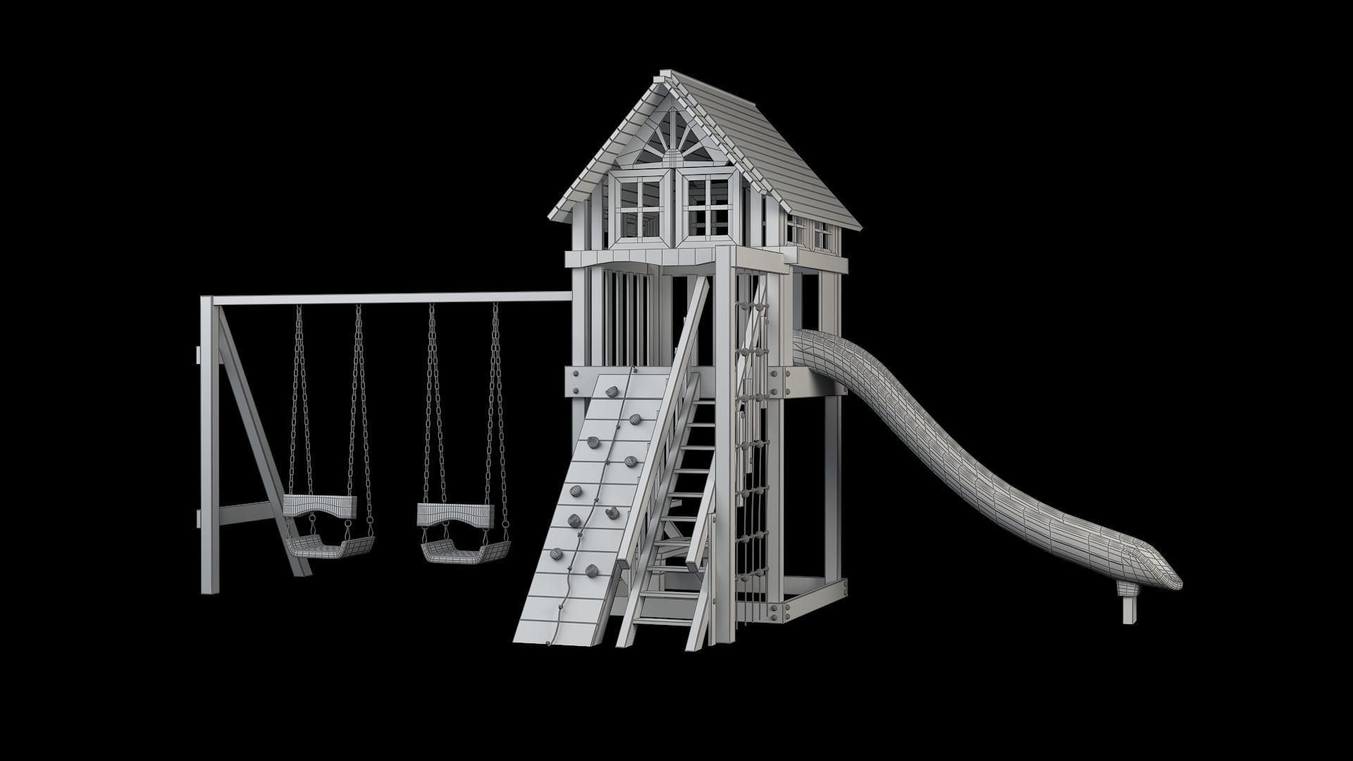 Slide Climber Playground  3D model_5