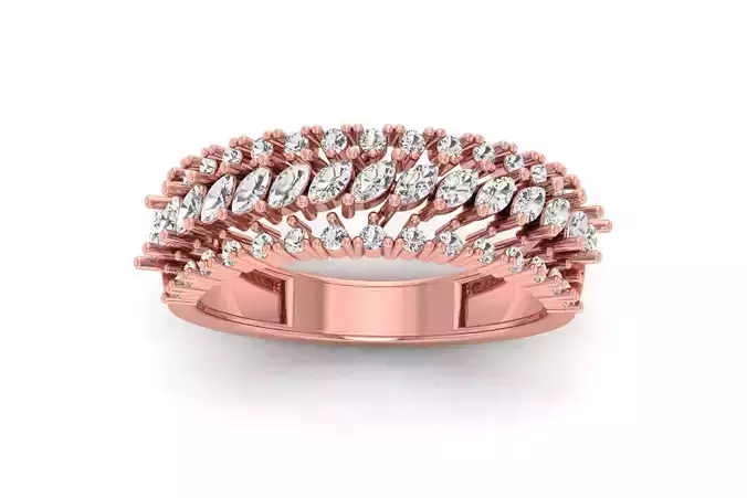 Solitaire Wedding  Women Rings 3D print model