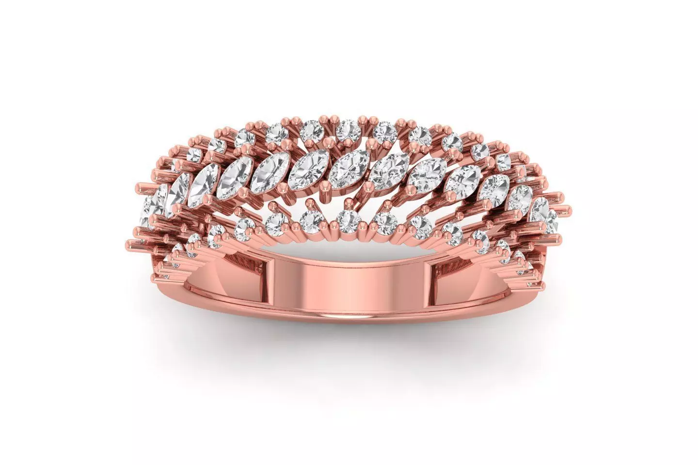 Solitaire Wedding  Women Rings 3D print model_0