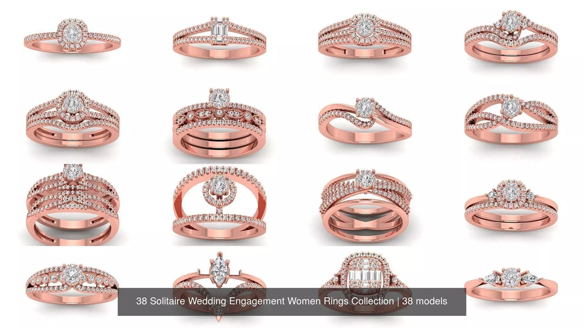 38 Solitaire Wedding Engagement Women Rings Collection _0