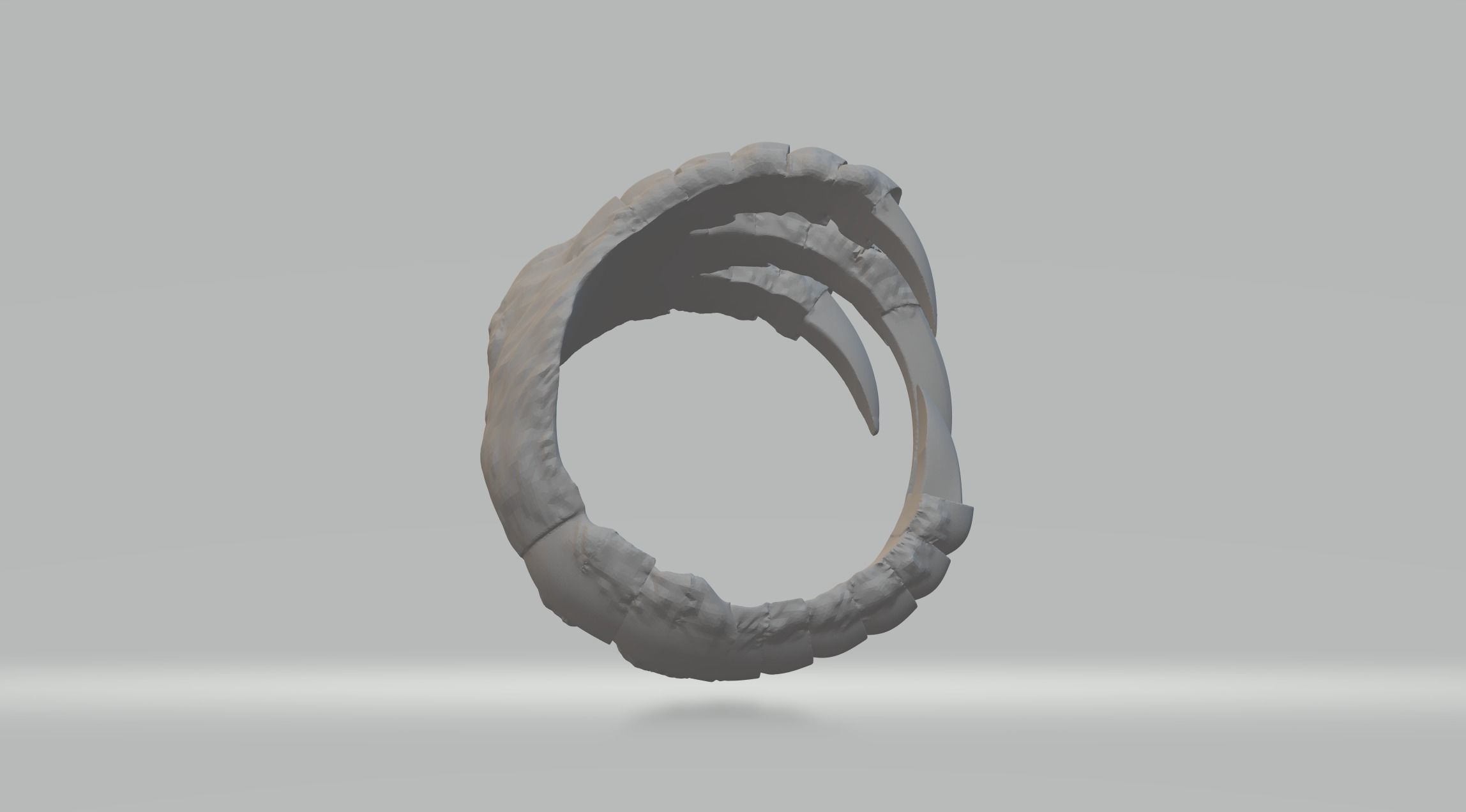 Dragon Claw Ring 3D Model 3D print model_2