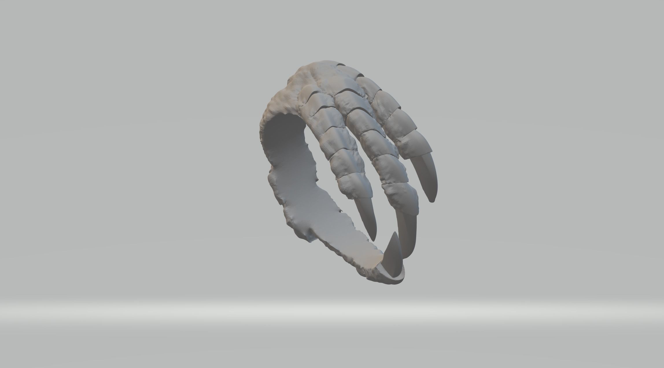 Dragon Claw Ring 3D Model 3D print model_3