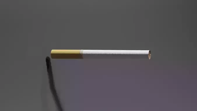 Low Poly Cigerette cigarette