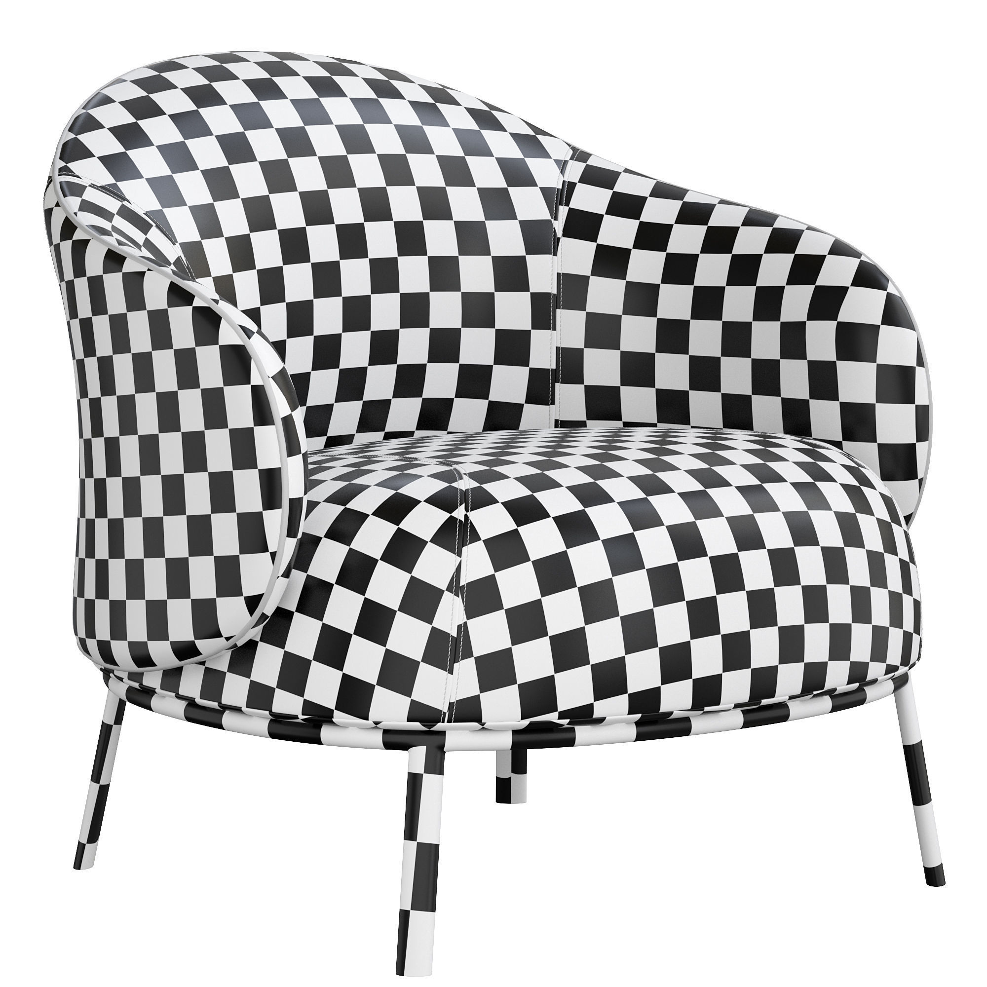 Botanic armchair by natuzzi 3D model_4