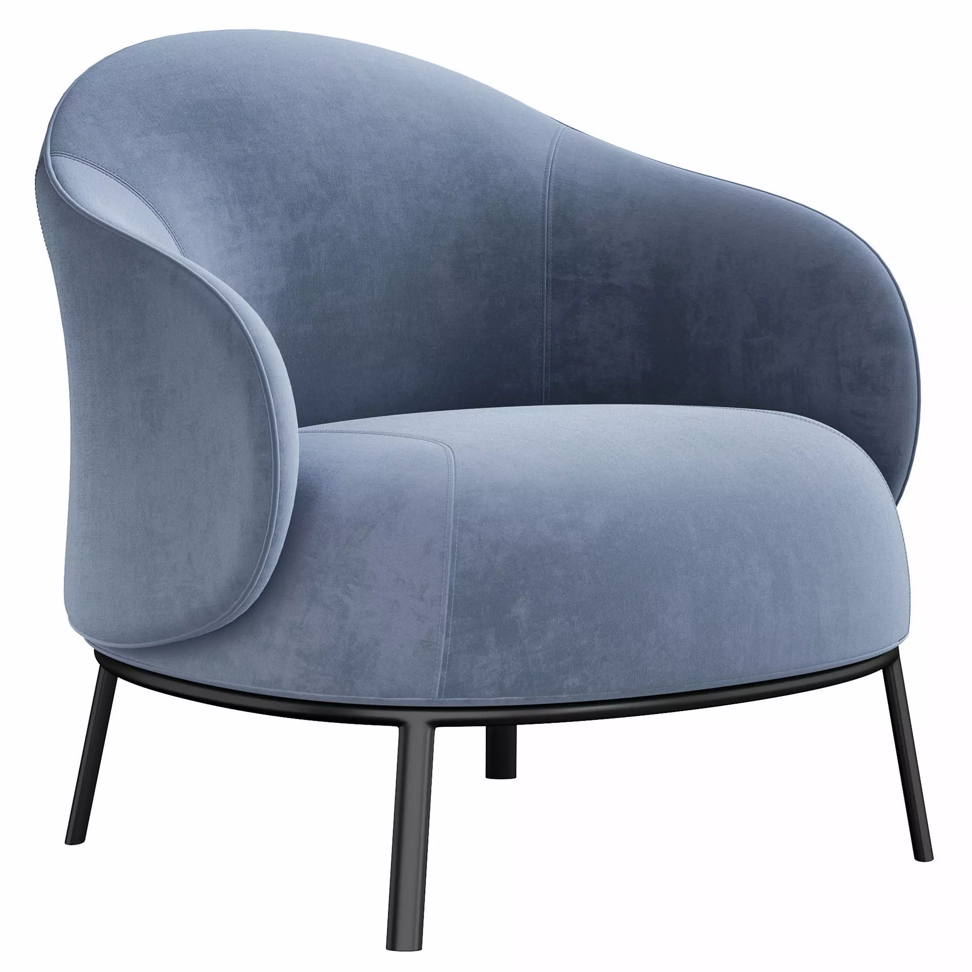 Botanic armchair by natuzzi 3D model_0